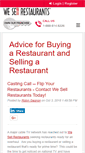 Mobile Screenshot of blog.wesellrestaurants.com